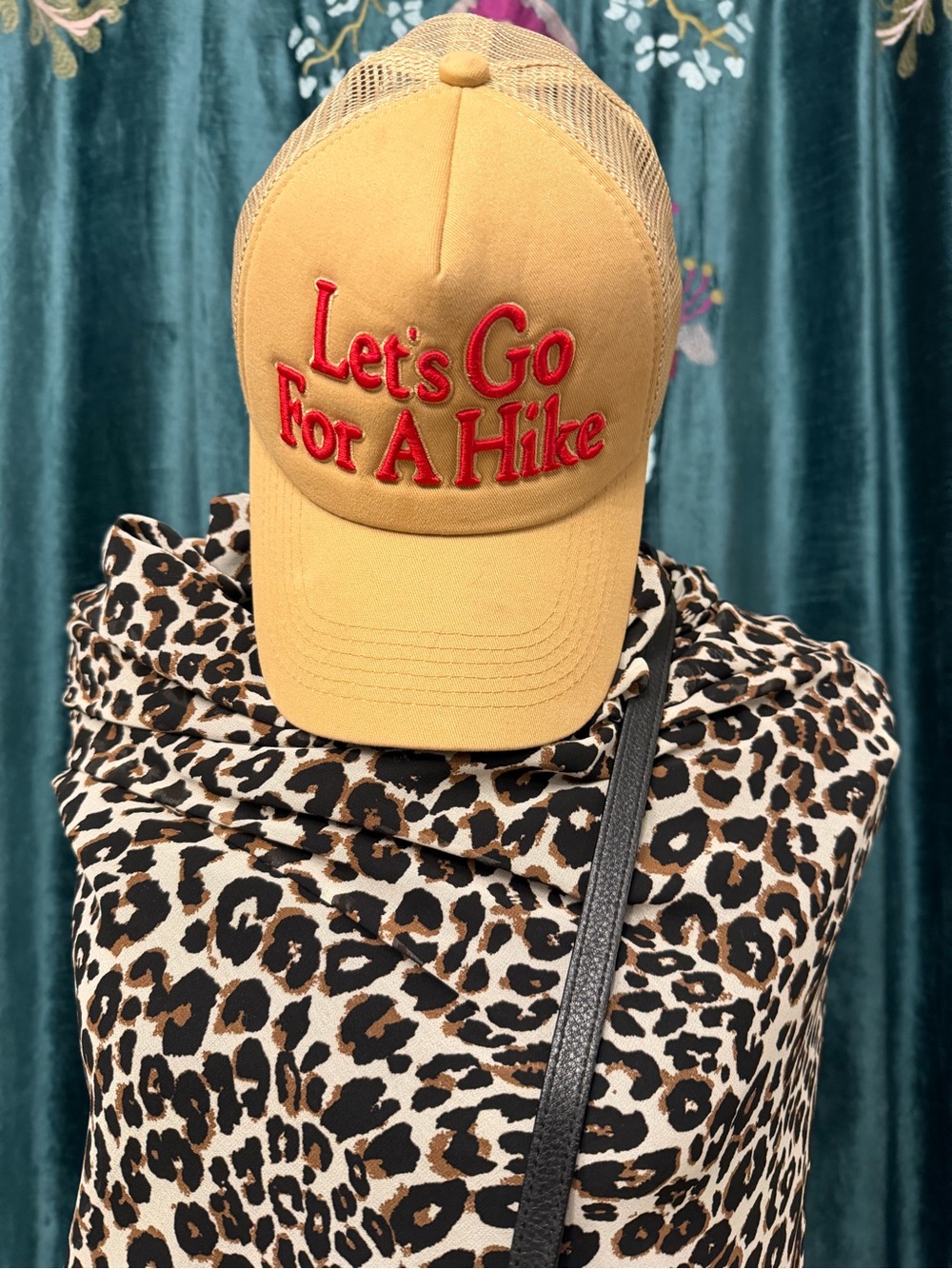 Let's Go For A Hike Yellow Kids Trucker Hat